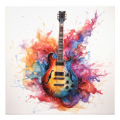 Splashing Guitarsサイケデリック Photo Art #15 フォトプリント (正面)