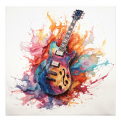 Splashing Guitarsサイケデリック Photo Art #1 フォトプリント (正面)