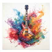Splashing Guitarsサイケデリック Photo Art #2 フォトプリント (正面)