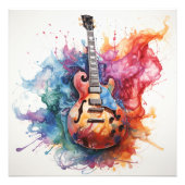 Splashing Guitarsサイケデリック Photo Art #3 フォトプリント (正面)