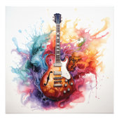 Splashing Guitarsサイケデリック Photo Art #5 フォトプリント (正面)