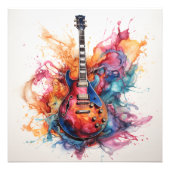 Splashing Guitarsサイケデリック Photo Art #7 フォトプリント (正面)