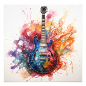 Splashing Guitarsサイケデリック Photo Art #8 フォトプリント (正面)