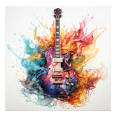 Splashing Guitarsサイケデリック Photo Art #9 フォトプリント (正面)