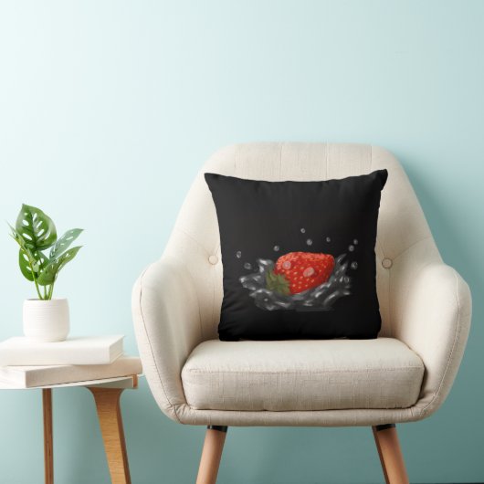 Splashing strawberry クッション (椅子)