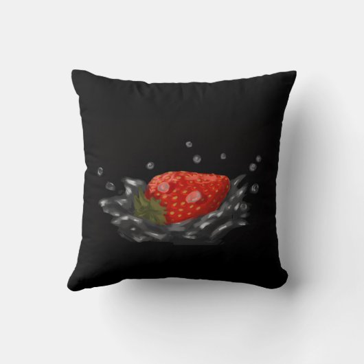 Splashing strawberry クッション (裏面)