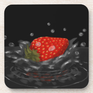 Splashing strawberry コースター