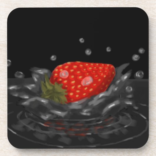 Splashing strawberry コースター (正面)