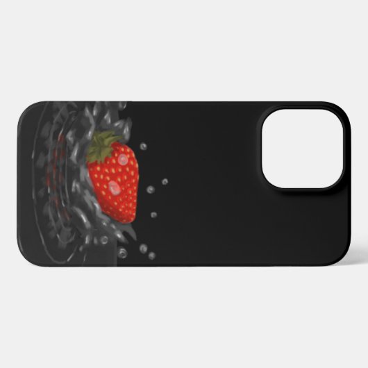 Splashing strawberry iPhoneケース (裏面横)