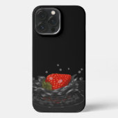 Splashing strawberry iPhoneケース (裏面)