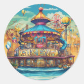 「SplashSpirits:水を使っておもしろいに飛び込む ラウンドシール (正面)