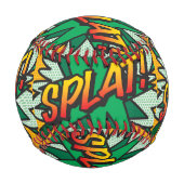 SPLATおもしろいレトロ漫画ブックアーポップ・アートのト 野球ボール (裏面)