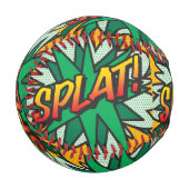 SPLATおもしろいレトロ漫画ブックアーポップ・アートのト 野球ボール (正面左)