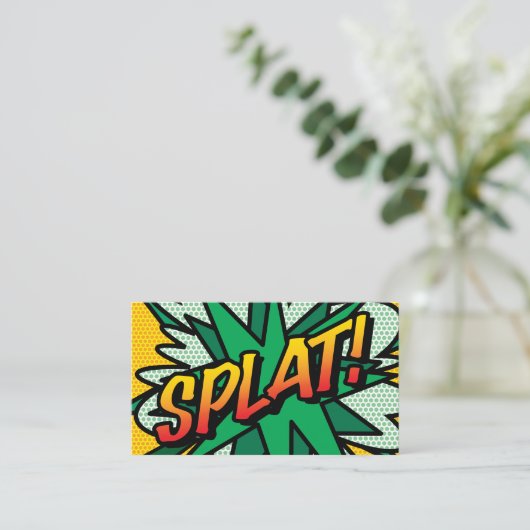 SPLATおもしろいレトロ漫画帳 名刺 (スタンド正面)