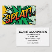 SPLATおもしろいレトロ漫画帳 名刺 (正面/裏面)