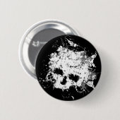 Splatのスカルボタン 缶バッジ (正面&裏面)