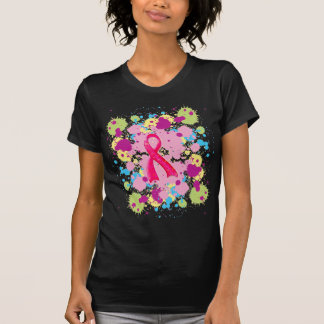 SplatのピンクのリボンのTシャツ Tシャツ