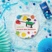 Splatのペイントボールの子供の誕生日のパーティーの紙皿 ペーパープレート (パーティー)