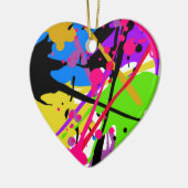 Splatter art graffiti power セラミックオーナメント (左)