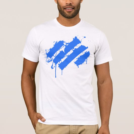 Splatter blue tシャツ (正面)