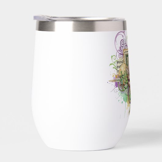 Splatter Mardi Gras collage (右面)