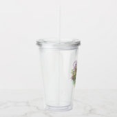 Splatter Mardi Gras collage アクリルタンブラー (右)