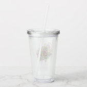 Splatter Mardi Gras collage アクリルタンブラー (裏面)