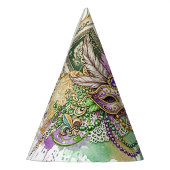 Splatter Mardi Gras collage パーティーハット (左)