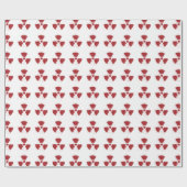 Splatter Radioactive Warning Symbol ラッピングペーパー (フラット)