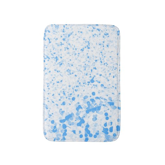 Splatter Texture - Blue バスマット (正面縦)