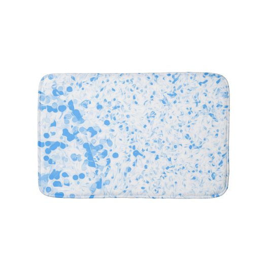 Splatter Texture - Blue バスマット (正面)