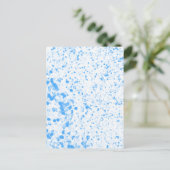 Splatter Texture - Blue ポストカード (スタンド正面)