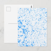 Splatter Texture - Blue ポストカード (正面/裏面)