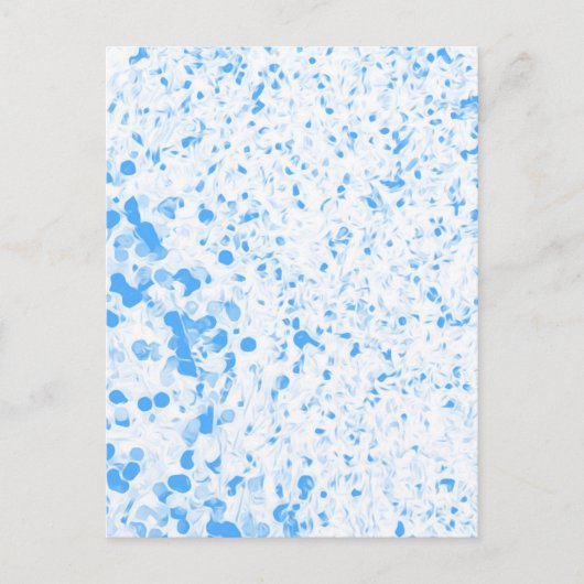 Splatter Texture - Blue ポストカード (正面)