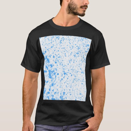 Splatter Texture - Blue Tシャツ (正面)