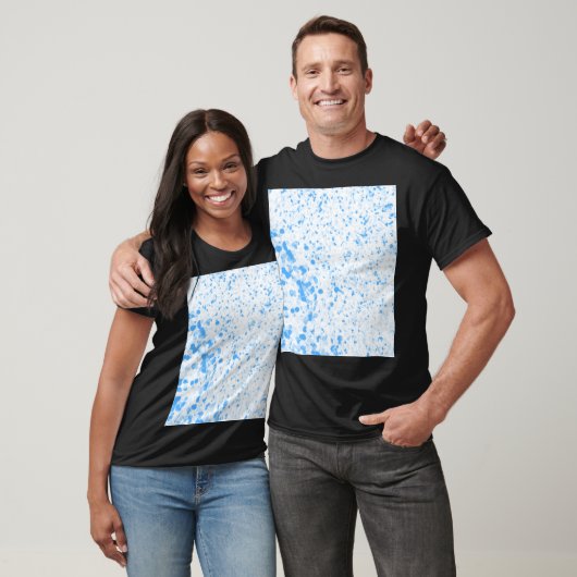 Splatter Texture - Blue Tシャツ (ユニセックス)