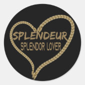 Splendeur Heart ラウンドシール (正面)