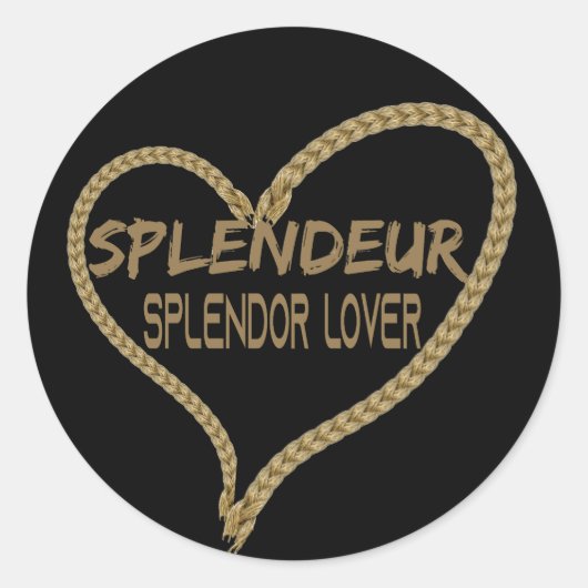 Splendeur Heart ラウンドシール (正面)
