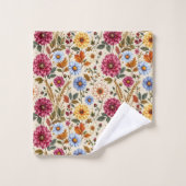 Splendid Fall Flowers バスタオルセット (ウォッシュタオル)