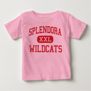 Splendora – 山猫 – 真ん中 – Splendora テキサス州 ベビーTシャツ