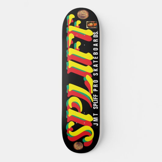 SPLIFFJMT 8 1/4"スケートボードデッキ スケートボード (正面)