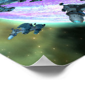 Splintering Permutations V 2.1 (11"x14")アートプリント ポスター (角)