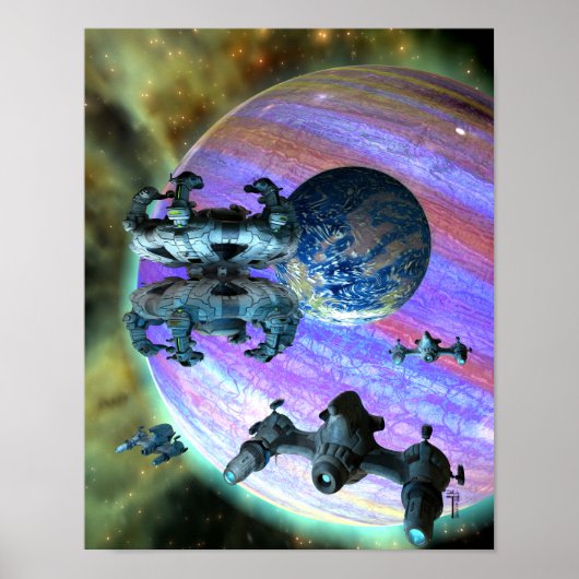 Splintering Permutations V 2.1 (11"x14")アートプリント ポスター (正面)