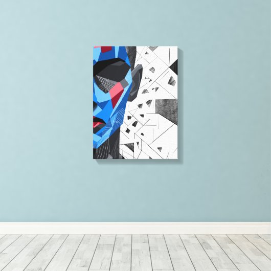 Splinters I – Fragmented Identity Art キャンバスプリント (インサイチュ (ウッドフロア))