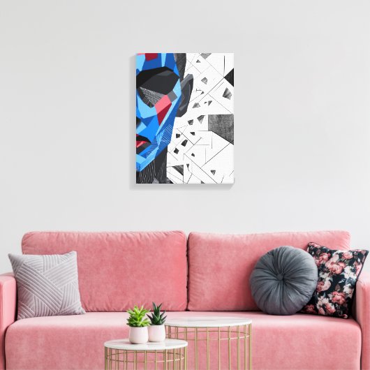 Splinters I – Fragmented Identity Art キャンバスプリント (インサイチュ (リビング))