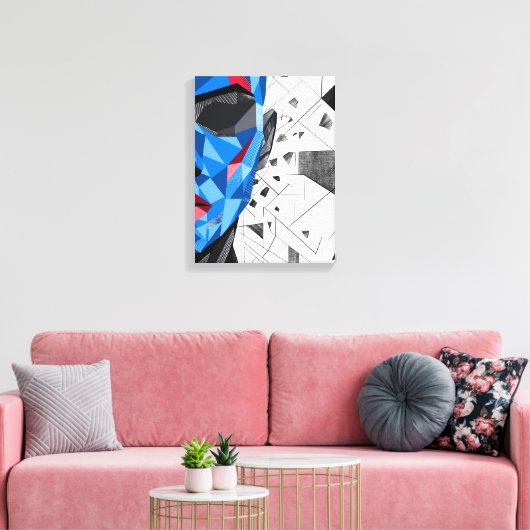 Splinters II – Fragmented Identity Art キャンバスプリント (インサイチュ (リビング))