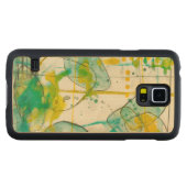 SplishのしぶきI CarvedメープルGalaxy S5スリムケース (正面(横))