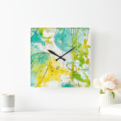 SplishのしぶきII スクエア壁時計 (ホーム)