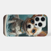 Splish Splash かわいい面白いポスターの引用 iPhoneケース (裏面横)