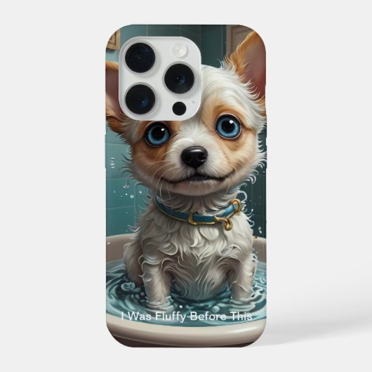 Splish Splash かわいい面白いポスターの引用 iPhoneケース (裏面)